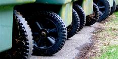 Green bin wheels