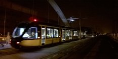 Night time tram testing