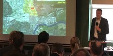 Cllr Jon Coliins addresses business seminar