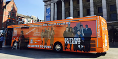 Not registered to vote? Just hop on the bus!