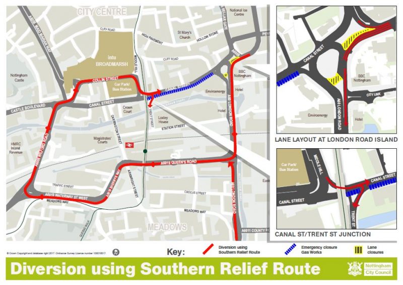 Lane closures on Canal Street My Nottingham News