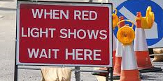 Road works sign image