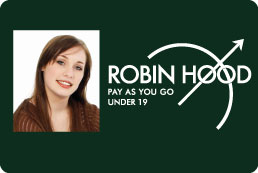 Robin Hood Card available for under 19s