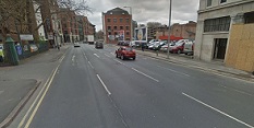 The section of Canal Street from Carrington Street towards Castle Boulevard where works will take place