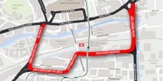 Map of the Southern Relief Route
