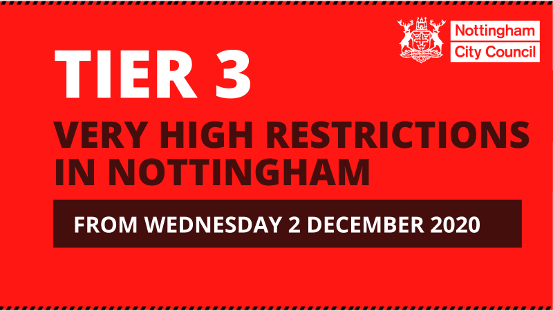 Nottingham to enter Tier 3 Covid-19 Restrictions