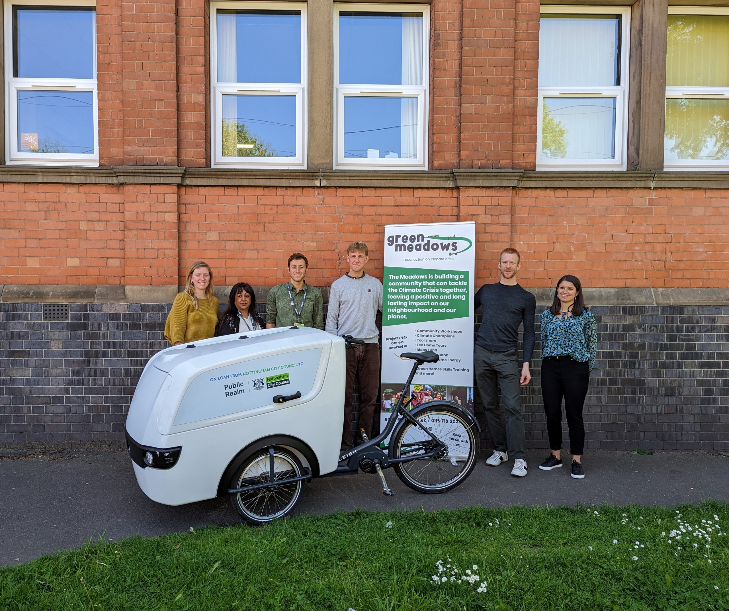 eCargo bike at green meadows