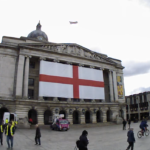 Giant St George flag goes up on the front of Nottingham’s Council House