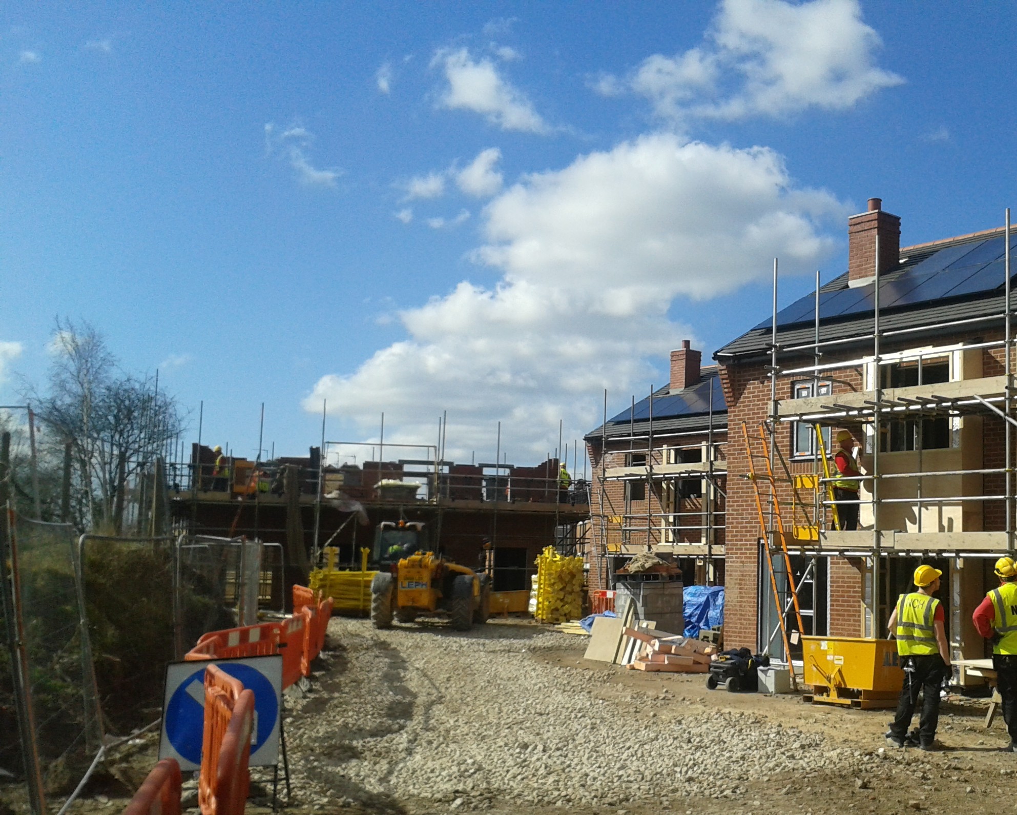 New homes being built