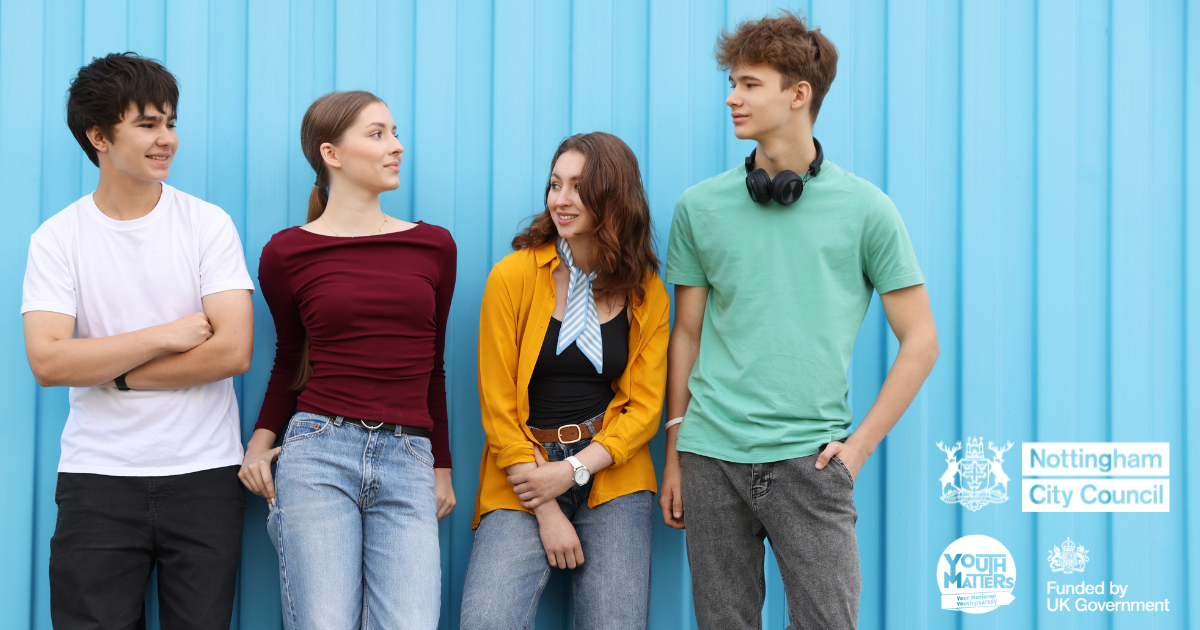 Four young people, Young Futures Hub
